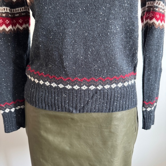 Marie Claire - Grey/ Blue Classic Nordic Style Turtleneck Sweater - Picture 4 of 8